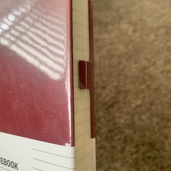 Offigift Hardcover Lined Notebook Journal Red Burgundy New - Picture 7 of 7
